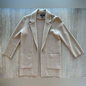 J. Crew Sophie Sweater Blazer in Khaki Heather